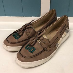 Oregon Ducks OU‎ Women's Boat Shoes Size 9 College Football Show Your Spirit